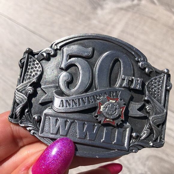 5th anniversary WWII Belt buckle - Picture 3 of 5